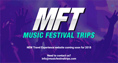 Desktop Screenshot of musicfestivaltrips.com