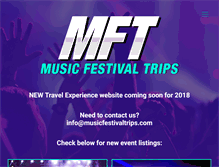 Tablet Screenshot of musicfestivaltrips.com